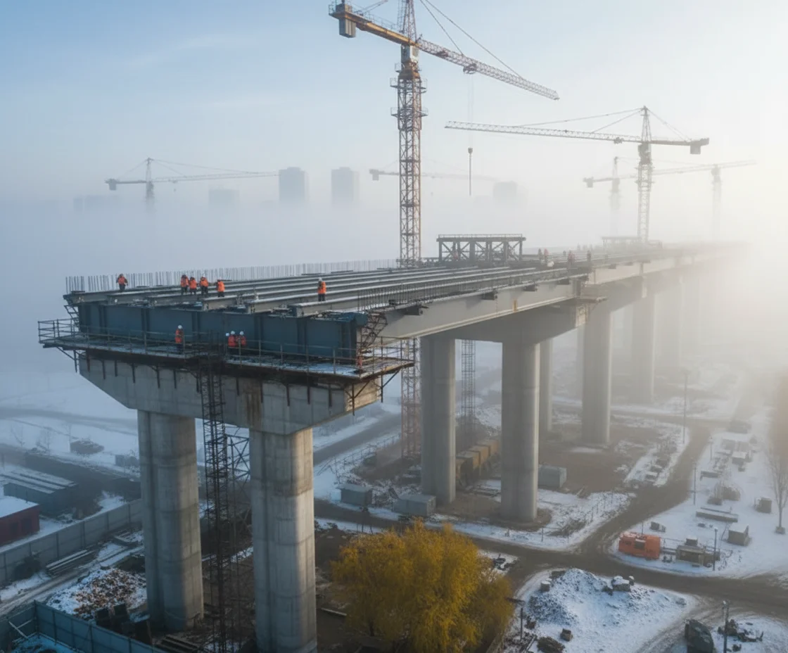 哈尔滨北门街高架桥 — 桥梁工程 in 哈尔滨市, 黑龙江省, steel structure project by WZH Construction Group