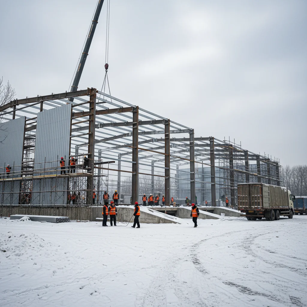 哈尔滨哈南仓储物流中心 — 工业厂房 in 哈尔滨市, 黑龙江省, steel structure project by WZH Construction Group