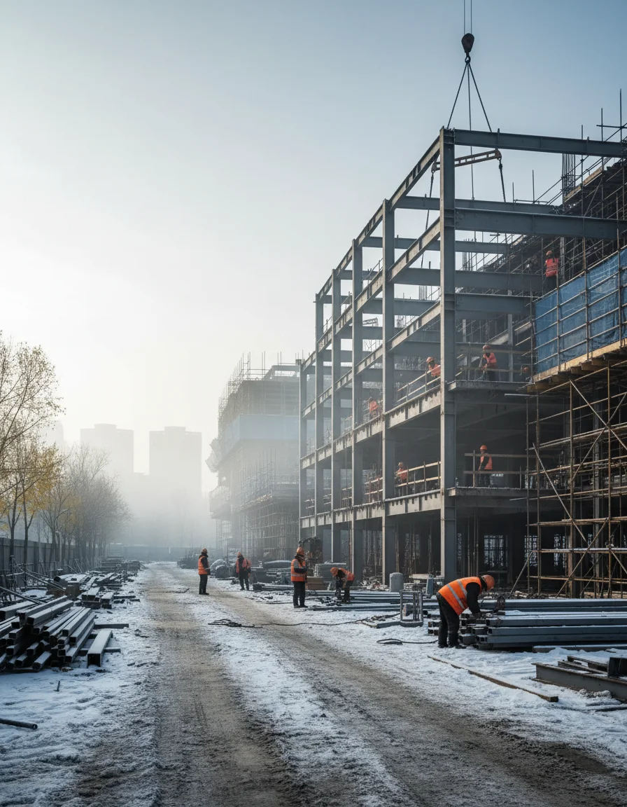 哈尔滨双创基地 — 商业建筑 in 哈尔滨市, 黑龙江省, steel structure project by WZH Construction Group