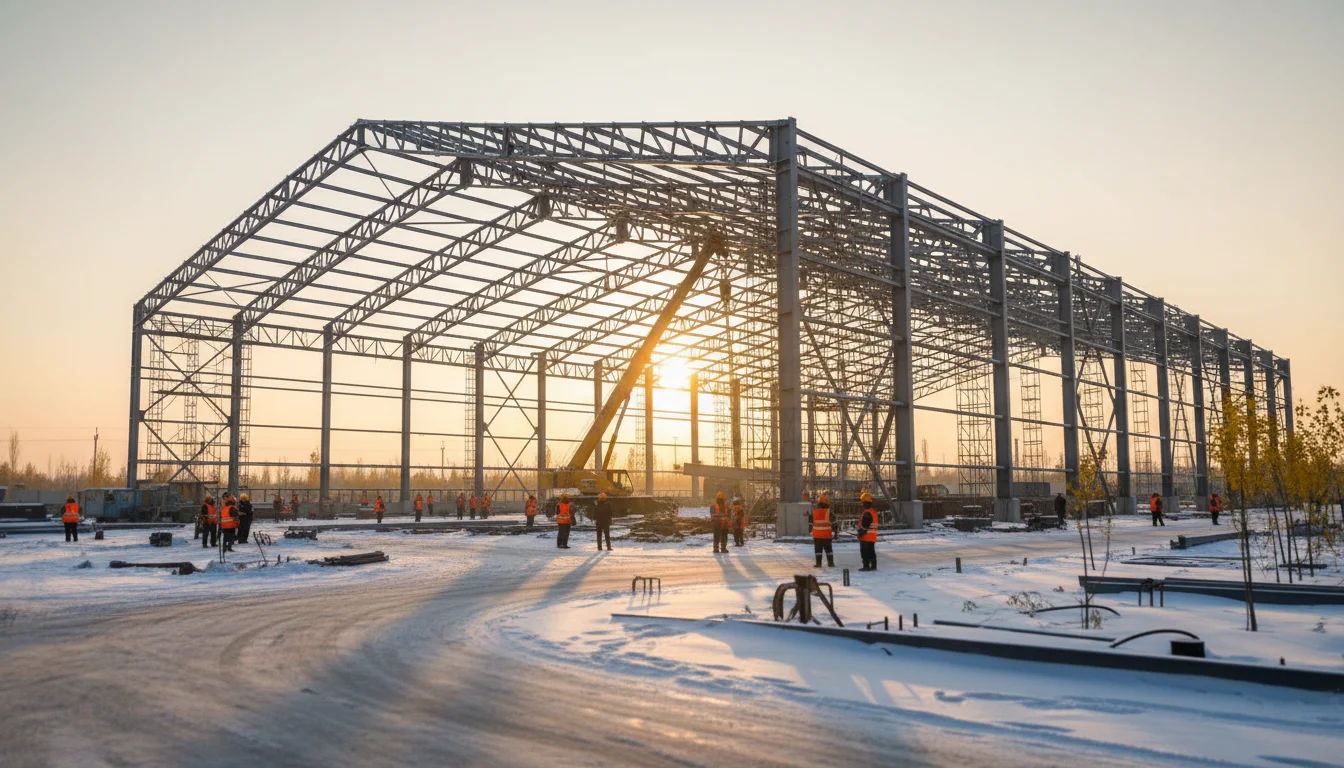 建龙西林钢铁干煤棚 — 工业厂房 in 黑龙江省, steel structure project by WZH Construction Group