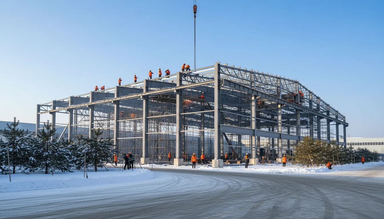 鸡西市地福源联合厂房 — 工业厂房 in 鸡西市, 黑龙江省, steel structure project by WZH Construction Group
