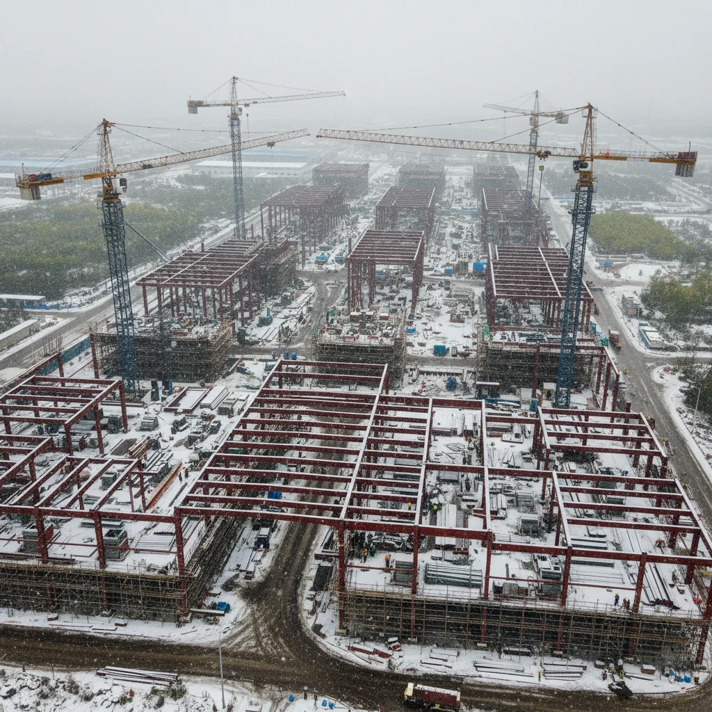 鸡西哈工石墨产业园 — 工业厂房 in 鸡西市, 黑龙江省, steel structure project by WZH Construction Group