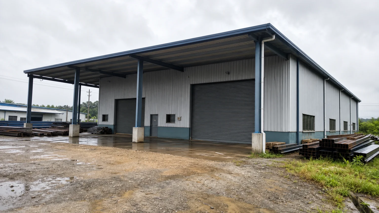 拉各斯通用工业棚厂项目 — 工业棚厂 in 拉各斯, Nigeria, steel structure project by WZH Construction Group