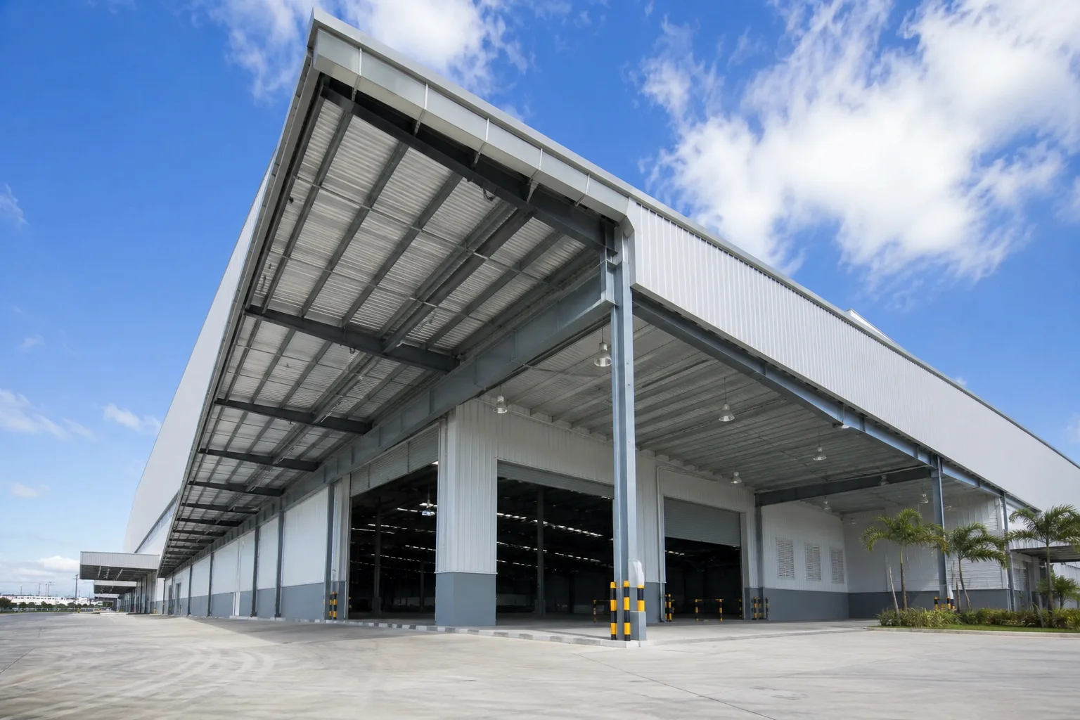 马尼拉高湾配送仓库项目 — 物流仓储 in 马尼拉, Philippines, steel structure project by WZH Construction Group