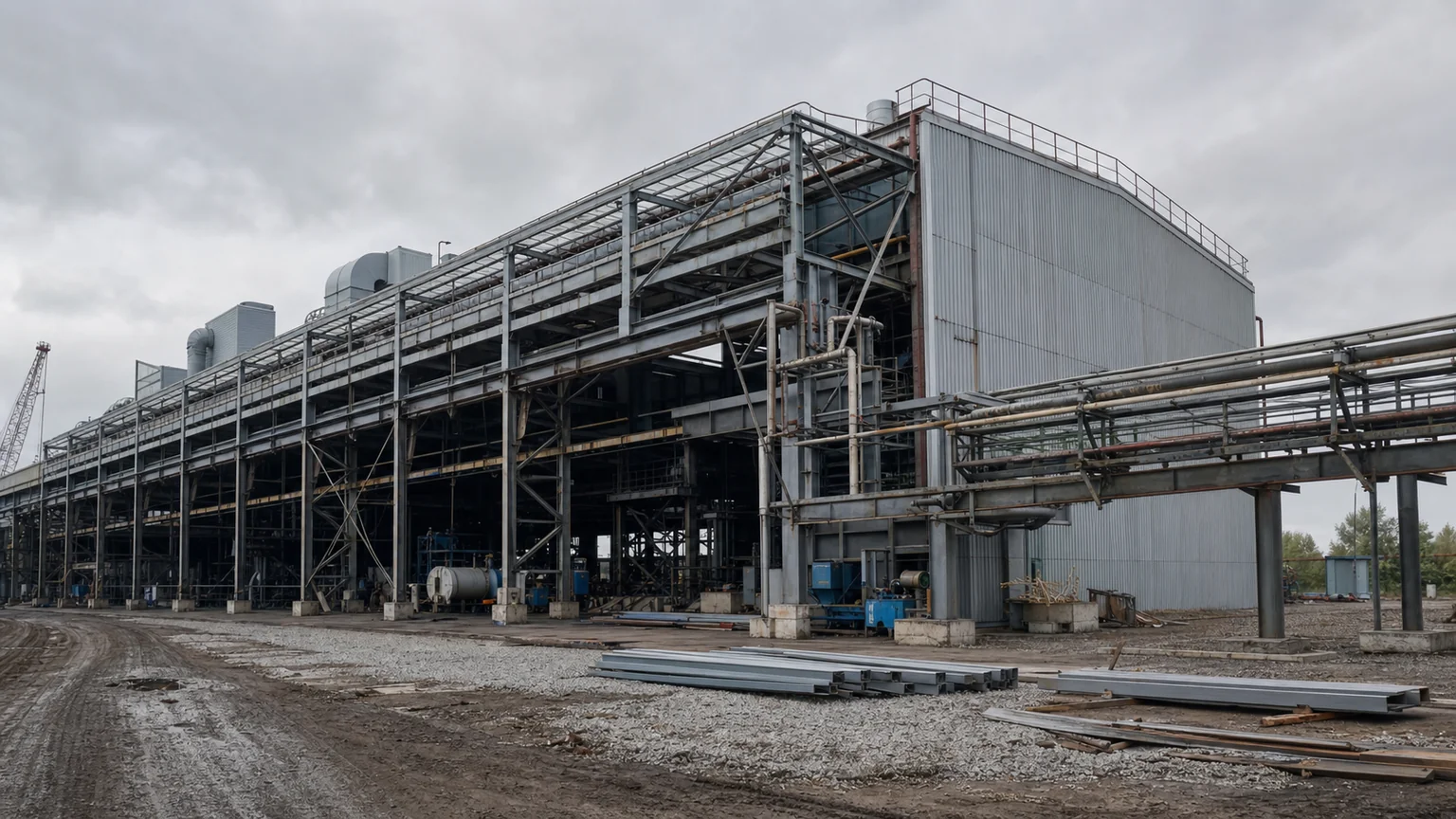七台河宝泰隆集团厂房 — 工业厂房 in 七台河市, 黑龙江省, steel structure project by WZH Construction Group